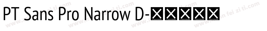 PT Sans Pro Narrow D字体转换